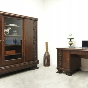 gabinet w stylu art deco, lata 30 te. po renowacji.