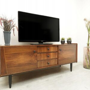 komoda bilea prl, sideboard lata 60 te. po profesjonalnej renowacji.