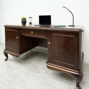 stylowe biurko chippendale, lata 40 te. po renowacji.