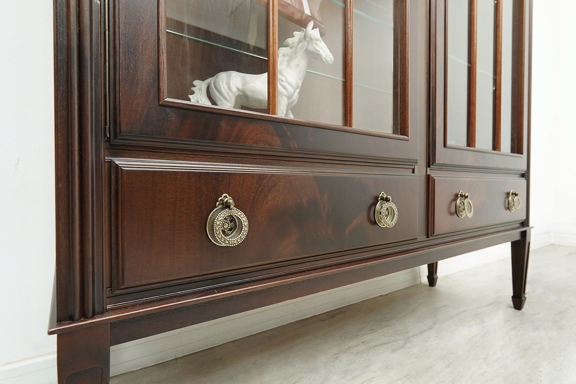 Stylowa gabinetowa witryna mahoniowa. Po renowacji. 18711581000